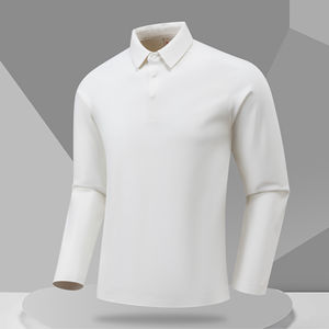 POLO de manga larga con logotipo personalizado para hombre, informal, Otoño, estilo transpirable, ropa de calle para hombre - Product Image 5