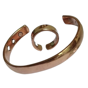 Pulsera de cobre unisex con perla artificial y Diamante elegante diseño moderno boda, San Valentín, pulsera de regalo de Navidad - Product Image 1