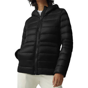 Veste bomber matelassée de style streetwear de haute qualité avec logo personnalisé OEM, pour homme et femme, à capuche, col montant, en nylon, couleur personnalisée, pour l'hiver - Product Image 2