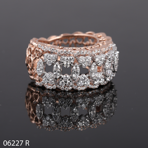 Anillo de Dedo Completo D'VINS JEWELS, Oro Rosa de 14K/18K, Diamante Cultivado en Laboratorio, Corte Brillante Redondo, Regalo de Compromiso/Boda para Mujer - Product Image 2