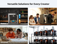 Nuova Stampante 3D Automatica Flashforge Creator 5 con 4 Ugelli, Volume di Stampa 256x256x256mm, Supporto PLA e Stampa a 4 Colori (Modello 2026)