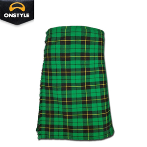 Kilt traditionnel des Highlands, en acrylique solide, de haute qualité, tartan écossais pour hommes, vêtements de fête, couleur personnalisée - Product Image 6
