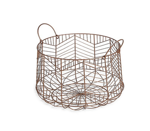 <b>Basket</b> Iron <b>Wire</b> <b>Basket</b> Stand Handicraft Powder Coated Fruit <b>Basket</b> Kitchenware Round Wholesale Manufacturer Exporter - Product Image 3