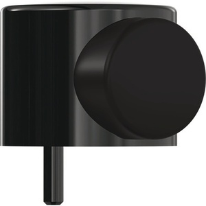 HEWI 615 90 Deep Black Floor Door Buffer 52 mm with 42.5 mm Height <b>Draft</b> <b>Stopper</b> and Dowel Mounting - Product Image 1