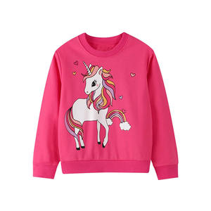 Sudadera para Niñas de Manga Larga, Servicio OEM con Diseño de Logotipo Personalizado, Cuello Redondo, Sudadera Estampada para Niñas con Dobladillo Acanalado - Product Image 5