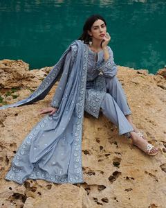 AJM Trade House 5563 Designer ethnique pakistanais femmes Salwar costumes soie formelle et Georgette lourde pour les fêtes - Product Image 4