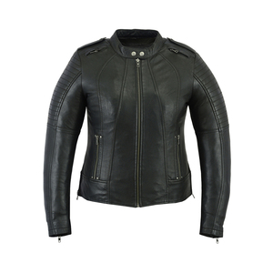 <b>Real</b> <b>Leather</b> <b>Jacket</b> Factory Direct New Fashion Double Zipper Style Coat <b>Leather</b> <b>Jacket</b> Men 2024 - Product Image 1