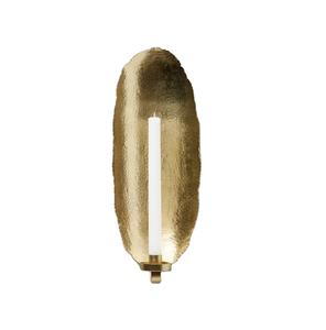 Candelabro de pared único para el hogar, soporte colgante de pared para hotel y restaurante, vela de metal chapado en oro, frasco - Product Image 5