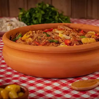 Round Shape Clay Bowl Set Umwelt freundliches traditionelles chinesisches Design zum Servieren von Salats ch üsseln-Küchen restaurant liefert Werbe geschenke