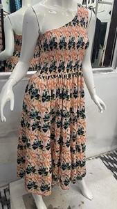 Colorway Mini vestido informal de verano para mujer 100% algodón cuello cuadrado y estampado Floral Maxi longitud con cintura Natural - Product Image 2