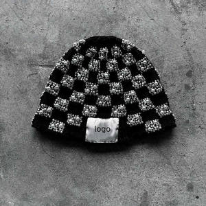 Custom Made Camouflage <b>Character</b> <b>3D</b> Embroidery Custom Colors Beanies Winter Knit Hats - Product Image 4