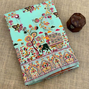 FashionHarbour Premium Lichi Silk Sarees para mujeres Ropa étnica india tradicional Proveedor mayorista para fiestas - Product Image 1