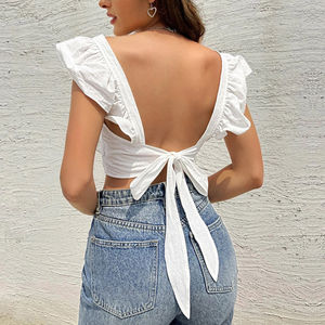 Women 2025 Spring New Fashion Turn Down Collar <b>Black</b> Color Long Sleeve <b>Buttons</b> <b>up</b> Casual Chiffon Blouse Tops for Women - Product Image 3