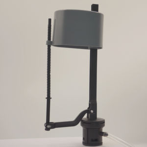 Válvula de entrada de inodoro de plástico PP negro, columna de suministro de agua con logotipo OEM para válvulas de llenado de inodoro de 2 piezas, modelo de marca Chung Long - Product Image 1