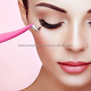 Pinzas para pestañas de primera calidad, Color rosa y rojo, 100% - Product Image 6