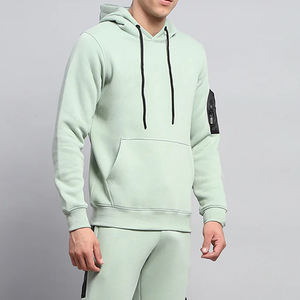 Traje deportivo unisex de algodón de alta calidad bordado personalizado estampado logotipo transpirable con capucha pantalones de chándal conjunto de otoño al por mayor - Product Image 4