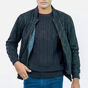 Vente en gros de blouson aviateur style rue haute pour hommes avec logo personnalisé nouveau modèle d'hiver en polyester imperméable - Product Image 5