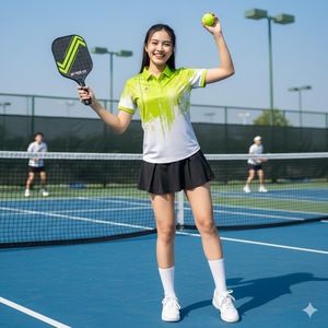 Camisetas con Capucha para Pickleball, Casuales de Invierno, de Alta Calidad, Transpirables, con Diseño Impreso y Patrón Personalizado, Material Spandex/Algodón - Product Image 6