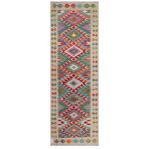 พรมกิลิม ไมมาณา อัฟกานิสถาน ขนาด 239 x 82 ซม. พรมปูพื้นและชุดพรม - Product Image 1