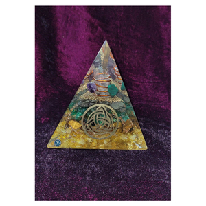 Vente en gros d'argent Magnet Orgone Pyramide Cristaux Pierres de Guérison Orgonite Énergie pour la richesse prospérité Protection EMF Cadeau en vrac - Product Image 3