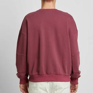 Nouveau design 2025 100% coton sweat-shirt à logo personnalisé pour hommes motif solide vêtements d'hiver bas quantité minimale de commande Production rapide - Product Image 5