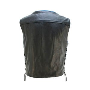 Chaleco de cuero suave personalizado de alta calidad para hombre, lienzo corto informal, diseño de moda, decoración estampada para Otoño/Invierno, transpirable - Product Image 2