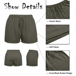 <b>Lime</b> <b>Green</b> Basic Lightweight <b>Shorts</b> Quick-dry <b>Shorts</b> Comfortable Beach <b>Shorts</b> Fashionable Swimwear Stylish Beach Women Relaxed - Product Image 5
