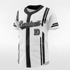 Maillot de baseball pour homme adulte à col rond personnalisable de haute qualité 100% polyester, séchage rapide, respirant, confortable - Product Image 4