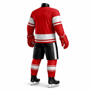 Uniforme de hockey sobre hielo personalizado, conjunto de camiseta y pantalones cortos sublimados, ropa de equipo para adultos, fabricante OEM ODM - Product Image 5