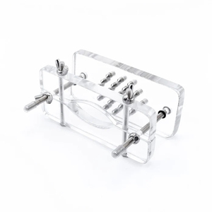 Écarteur de scrotum en acrylique avec pointes de boucher IR-2163 pour BDSM, jeu transgenre du pénis - Taille/Couleur/Design personnalisés de haute qualité - Product Image 6