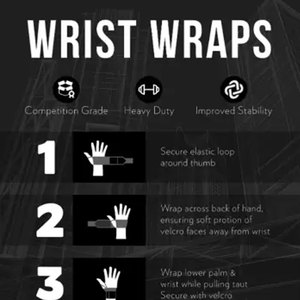 สายรัดข้อมือยกน้ำหนัก สายรัดข้อมือออกกำลังกาย สายรัดข้อมือแบบมีแผ่นรอง สายรัดข้อมือ - Product Image 5