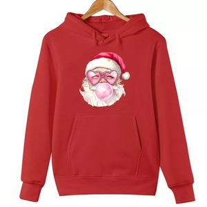Jerséis de Navidad Divertido 3D Santa Sudadera con capucha Unisex Navidad Tallas grandes Sublimación Diseño OEM ODM Ropa de Navidad Sudaderas con capucha - Product Image 4