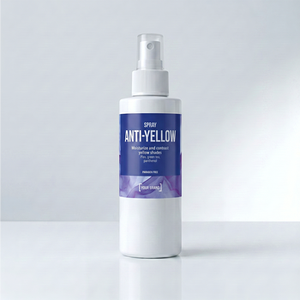 SPRAY ANTI-JAUNISSEMENT - Lotion spray post-décoloration avec plex, thé vert et panthénol, effet anti-jaunissement, couleur bleue, Fabriqué en Italie - Product Image 1