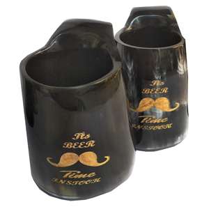 Mug à bière et à café en corne naturelle de haute qualité standard pour la maison, les hôtels et les restaurants, en provenance d'Inde - Product Image 5