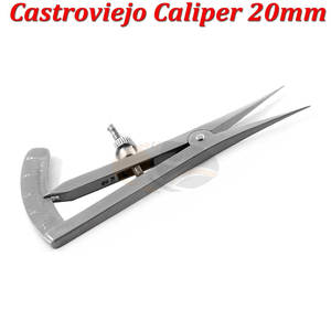 Pied à coulisse manuel Castroviejo en acier inoxydable Instruments dentaires orthodontiques de qualité chirurgicale précise et durable certifié MOL - Product Image 2