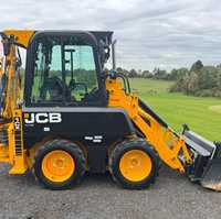 Chargeuse-pelleteuse compacte JCB 1CX 4x4 Diesel, machine de chantier avec chargeur frontal et pelle arrière