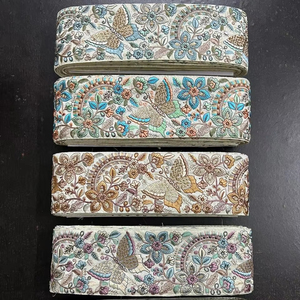 Tela de encaje bordado Floral elegante de alta calidad para vestidos de novia vestidos saris velos-Tul/accesorios de moda de red - Product Image 1