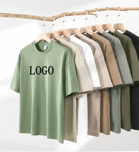 Wholesale High Quality 100% Cotton Oversized T-shirts Custom Logo Front Blank Plus Size Heavyweight Knitted for Men - Product Image 6