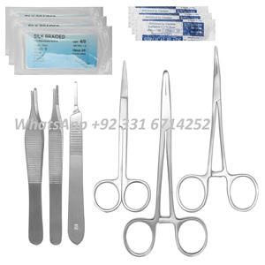 Kit completo de práctica de instrumentos quirúrgicos veterinarios para uso de estudiantes con almohadilla de silicona y herramientas - Product Image 5