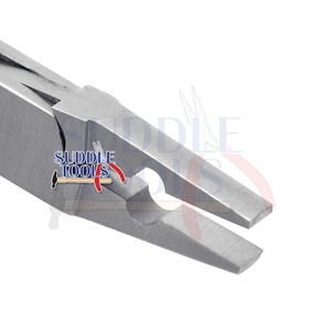 Pince à bec plat en acier inoxydable pour la fabrication de bijoux DIY, idéale pour barres, tiges et tubes de sertissage de bijoux D - Product Image 3