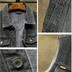 Chaleco Vaquero sin Mangas para Hombre, Estilo Lavado Ácido, Transpirable, Vintage, con Cuello Camisero y Cierre de Botones de Cuerno, 100% Algodón - Product Image 6