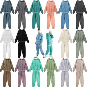 Fabricant de survêtements personnalisés Designer de haute qualité Sweats à capuche épais et pantalons de survêtement amples Ensemble de survêtements pour hommes - Product Image 3