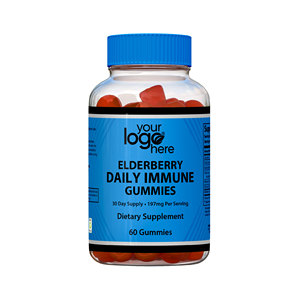 Goma de saúco natural de alta calidad OEM con etiqueta privada, origen de EE. UU., Suplemento Dietético al por mayor para adultos y mujeres embarazadas - Product Image 1