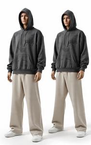 Sweat-shirts personnalisés de haute qualité 420 450 Gsm pour hommes, imprimés, 100% coton, sweat-shirt en polaire, sweat-shirt surdimensionné d'hiver, fabricant de ensembles - Product Image 5