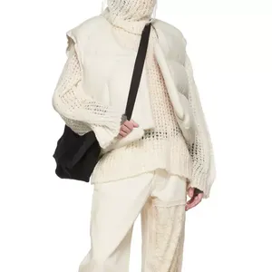 Chaleco acolchado transpirable de alta calidad para hombre, chaleco de plumón de gran tamaño con logotipo personalizado, chaleco ligero de burbujas, ropa de calle de invierno - Product Image 5