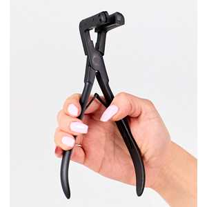 Pinzas Obexa de Acero Inoxidable Resistentes al Agua para Aplicación de Extensiones de Cabello con Cinta Adhesiva, Estilo Recto - Product Image 1