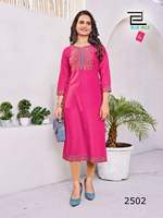 Kurti en rayonne de taille et de couleur personnalisables, tissu écologique pour un usage régulier et décontracté, production quotidienne