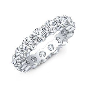 Bague de mariage en diamant cultivé en laboratoire plaqué or 10 carats Bague de fiançailles et d'éternité classique avec certificats GIA et IGI pour cadeau - Product Image 2