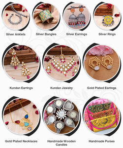 สร้อยคอหินสีฟ้า Ratna ทำจากเงินสวยสร้อยคอเครื่องประดับสำหรับผู้หญิงสำหรับเทศกาลและงานแต่งงาน - Product Image 6