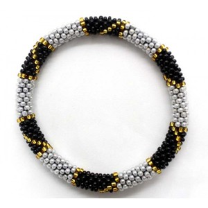 Bracelets de perles de verre durables faits à la main au Népal, qualité supérieure, unisexe, design perlé à la mode, vente en vrac à bas prix, anniversaire - Product Image 2
